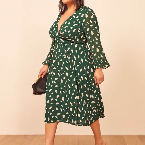 Reformation Mulberry Dress - L - Green - Picture 8 of 8